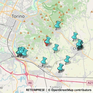 Mappa Via Umberto I, 10020 Pecetto Torinese TO, Italia (4.8665)
