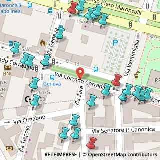 Mappa Via Zara, 10024 Torino TO, Italia (0.09115)