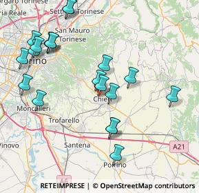 Mappa Via Miel, 10023 Chieri TO, Italia (8.852)