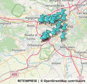 Mappa Via Giovanni Amendola, 10092 Beinasco TO, Italia (5.7375)