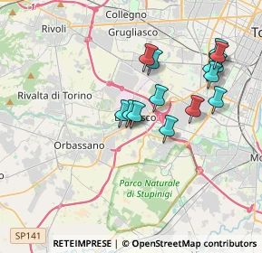 Mappa Via Giovanni Amendola, 10092 Beinasco TO, Italia (3.41429)