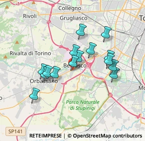 Mappa Via Giovanni Amendola, 10092 Beinasco TO, Italia (3.07333)