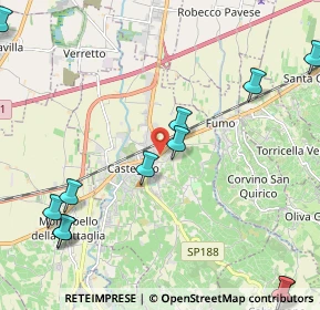 Mappa Via Emilia, 27045 Casteggio PV, Italia (2.96167)