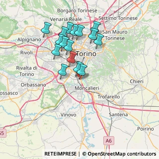 Mappa Corso Fratelli Rosselli, 10024 Torino TO, Italia (6.83813)
