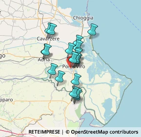 Mappa Via Po di Venezia, 45014 Porto Viro RO, Italia (9.33158)