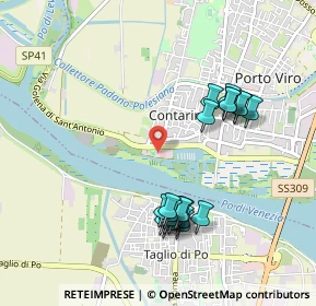 Mappa Via Po di Venezia, 45014 Porto Viro RO, Italia (0.9715)