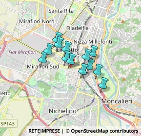 Mappa Via Domenico Millelire, 10127 Torino TO, Italia (1.10231)