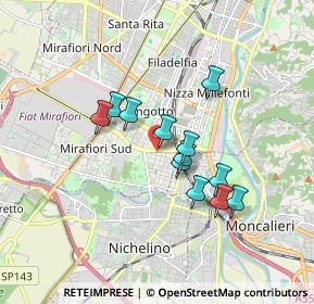 Mappa Via Domenico Millelire, 10127 Torino TO, Italia (1.36167)