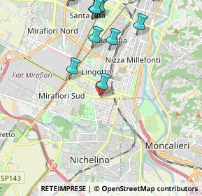 Mappa Via Domenico Millelire, 10127 Torino TO, Italia (2.71455)