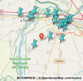 Mappa Strada Provinciale, 29122 Piacenza PC, Italia (4.3535)