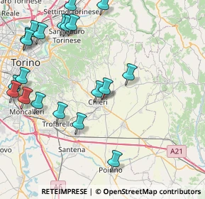 Mappa Via Grimaldi Moffa, 10023 Chieri TO, Italia (10.5235)