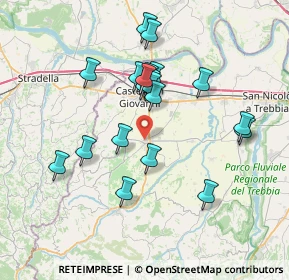 Mappa Via Papa Giovanni XXIII, 29011 Borgonovo Val Tidone PC, Italia (6.7585)