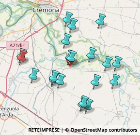 Mappa Via Avalli, 43010 Polesine Parmense PR, Italia (7.6655)