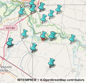 Mappa Via Avalli, 43010 Polesine Parmense PR, Italia (8.8735)