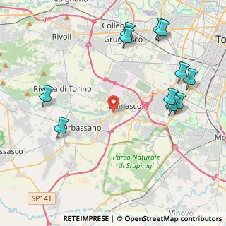 Mappa Via Leonardo Moreni, 10098 Orbassano TO, Italia (5.23727)