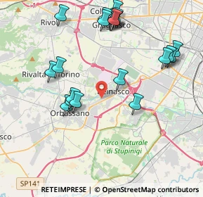 Mappa Via Leonardo Moreni, 10098 Orbassano TO, Italia (4.4485)