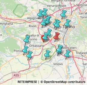 Mappa 10098 Orbassano TO, Italia (6.65)