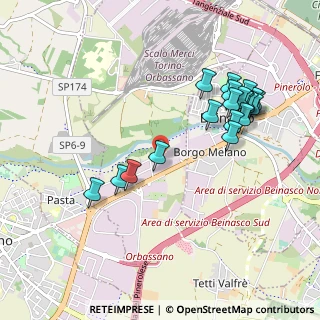 Mappa Via Leonardo Moreni, 10098 Orbassano TO, Italia (1.039)