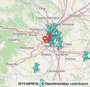 Mappa Via Vallarsa, 10135 Torino TO, Italia (20.86538)