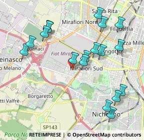 Mappa Via Vallarsa, 10135 Torino TO, Italia (2.21778)