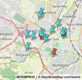 Mappa Via Vallarsa, 10135 Torino TO, Italia (1.43)