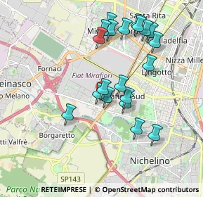 Mappa Via Vallarsa, 10135 Torino TO, Italia (1.808)