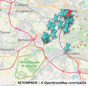 Mappa Via Vallarsa, 10135 Torino TO, Italia (3.7025)