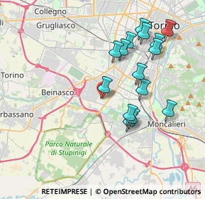 Mappa Via Vallarsa, 10135 Torino TO, Italia (3.73933)