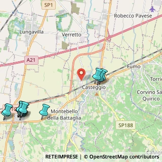 Mappa Via Giuseppe Verdi, 27045 Casteggio PV, Italia (3.20769)