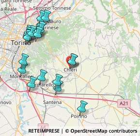 Mappa Corso Bruno Buozzi, 10023 Chieri TO, Italia (9.139)