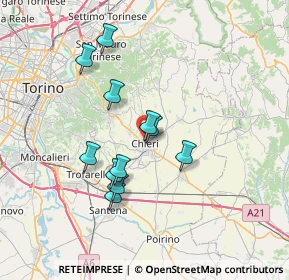 Mappa Corso Bruno Buozzi, 10023 Chieri TO, Italia (6.10273)