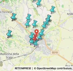 Mappa Corso Bruno Buozzi, 10023 Chieri TO, Italia (1.8215)