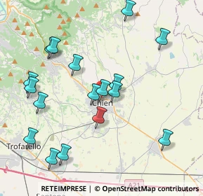 Mappa Corso Bruno Buozzi, 10023 Chieri TO, Italia (4.29706)