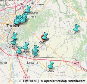 Mappa Via Sant'Antonio, 10023 Chieri TO, Italia (9.2455)