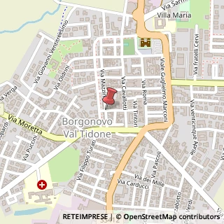 Mappa Via San Cristoforo,  47, 29011 Borgonovo Val Tidone, Piacenza (Emilia Romagna)