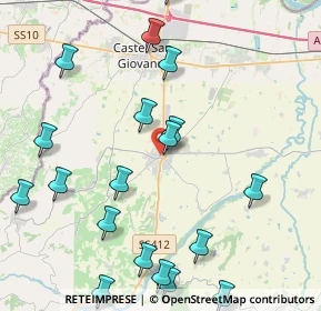 Mappa Via San Cristoforo, 29011 Borgonovo Val Tidone PC, Italia (5.315)