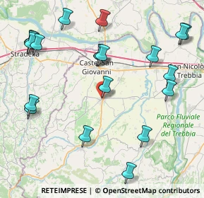 Mappa Via S. Cristoforo, 29011 Borgonovo Val Tidone PC, Italia (10.075)