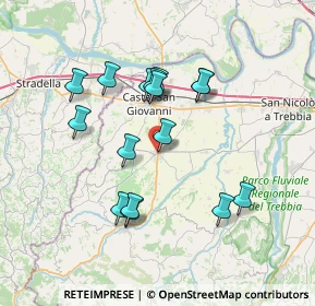 Mappa Via San Cristoforo, 29011 Borgonovo Val Tidone PC, Italia (6.665)