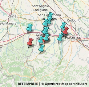 Mappa Via San Cristoforo, 29011 Borgonovo Val Tidone PC, Italia (9.7615)