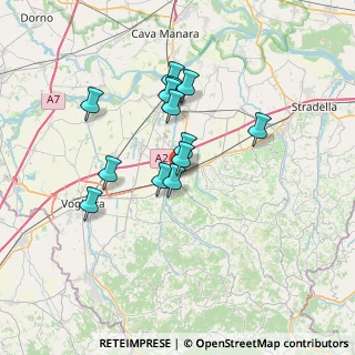 Mappa Piazza Cavour, 27045 Casteggio PV, Italia (5.77385)