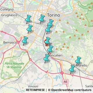 Mappa Via Gioachino Rossini, 10024 Moncalieri TO, Italia (3.83727)