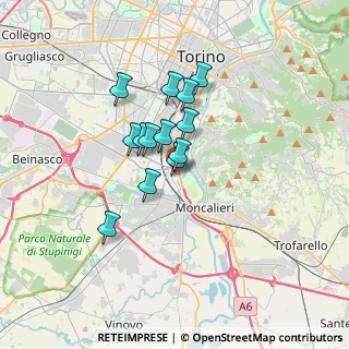 Mappa Via Gioachino Rossini, 10024 Moncalieri TO, Italia (2.42231)