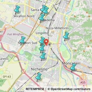 Mappa Via Candiolo, 10127 Torino TO, Italia (2.38273)