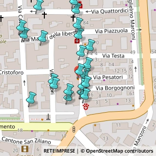 Mappa Piazza De Cristoforis, 29011 Borgonovo Val Tidone PC, Italia (0.05769)