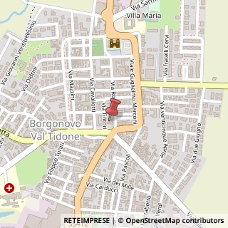 Mappa Piazza De Cristoforis, 30, 29011 Borgonovo Val Tidone, Piacenza (Emilia Romagna)
