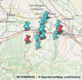 Mappa Piazza De Cristoforis, 29011 Borgonovo Val Tidone PC, Italia (9.7605)