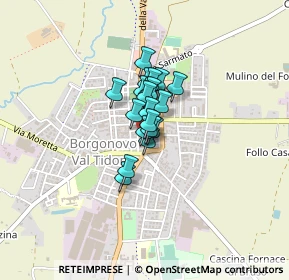 Mappa Piazza De Cristoforis, 29011 Borgonovo Val Tidone PC, Italia (0.2025)
