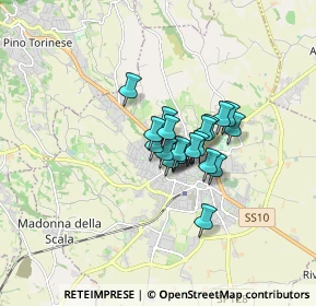 Mappa Via Fratelli Fea, 10023 Chieri TO, Italia (0.9565)