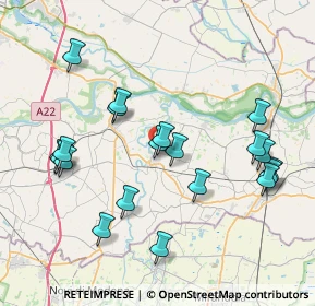 Mappa Via Sanguinetto, 46026 Quistello MN, Italia (8.258)