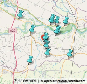 Mappa Via Sanguinetto, 46026 Quistello MN, Italia (6.29071)